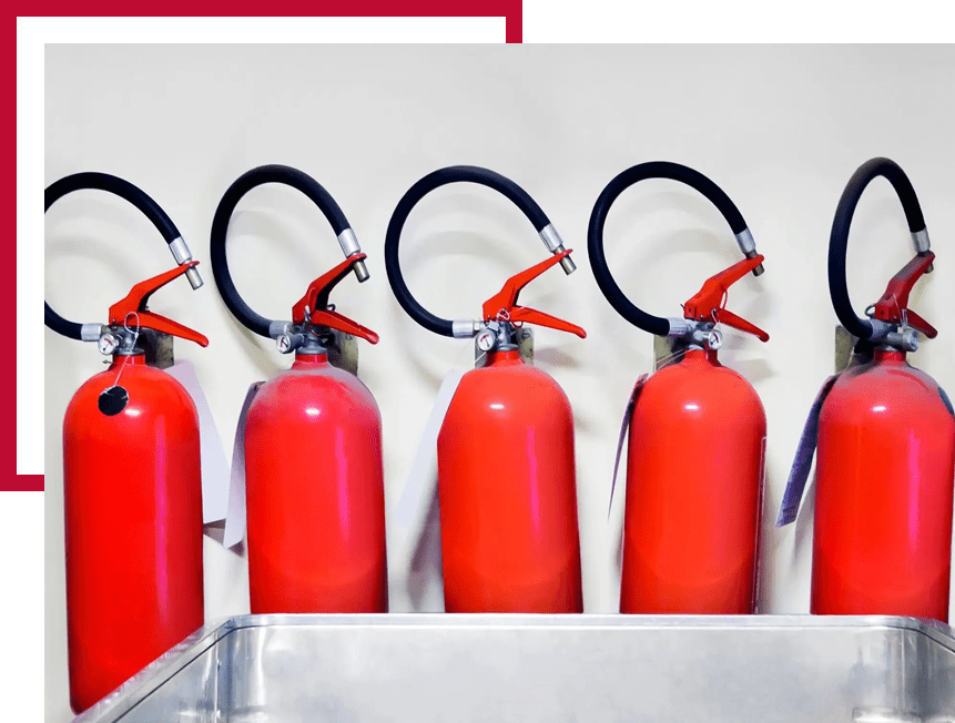 Extinguishers in series